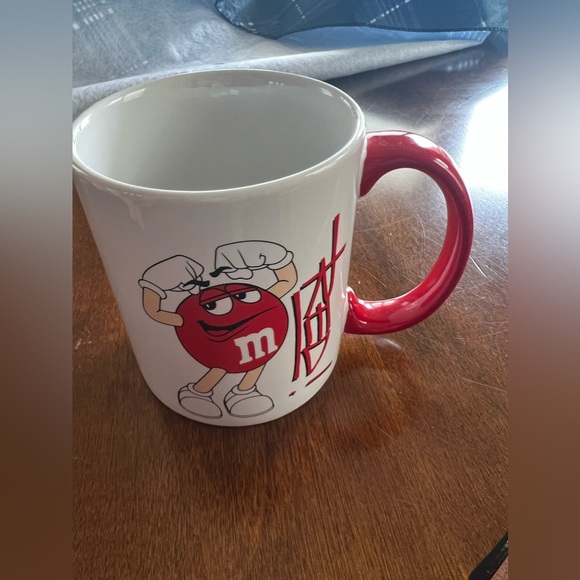 Red Character Official Licensed M&M's Mug-White/Red Handle M&Ms Coffee Cup 2012 - Picture 3 of 5